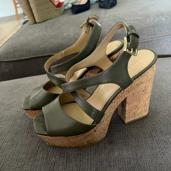 MICHAEL Michael Kors Abbott Cork Platform Sandal - Picture 1 of 3